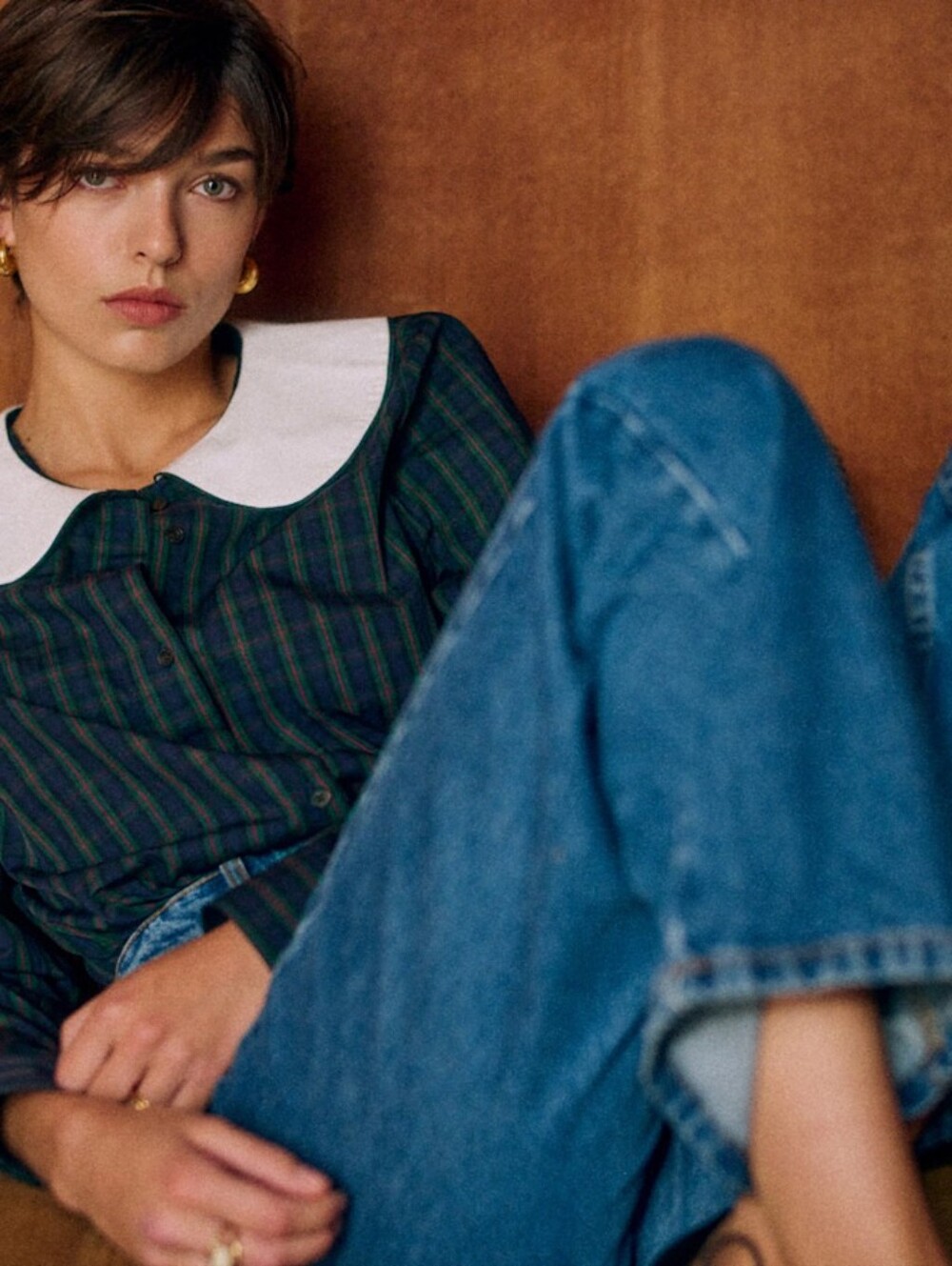 *NWT* [Sezane X MDLO] Gema Shirt in Morley Checks, Size 38/6, Maria De La Orden - Picture 16 of 16